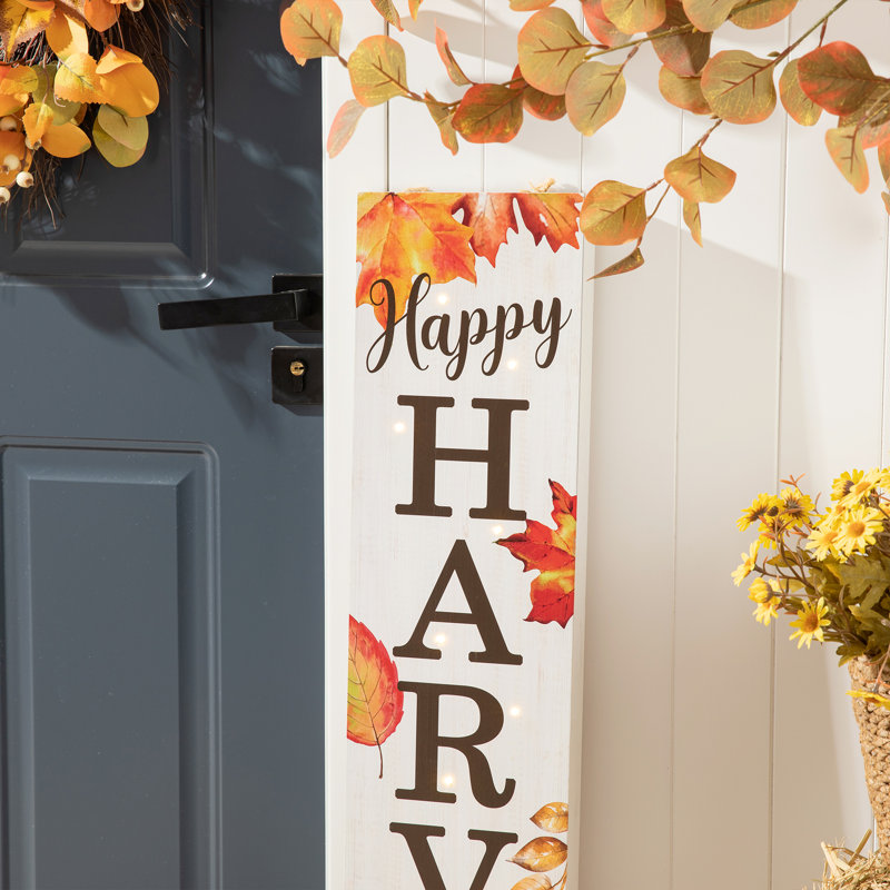 Jetlink Crafts 42”H Fall Harvest Thanksgiving LED Lighted Porch